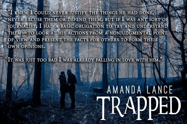 Romantic couple in misty forest